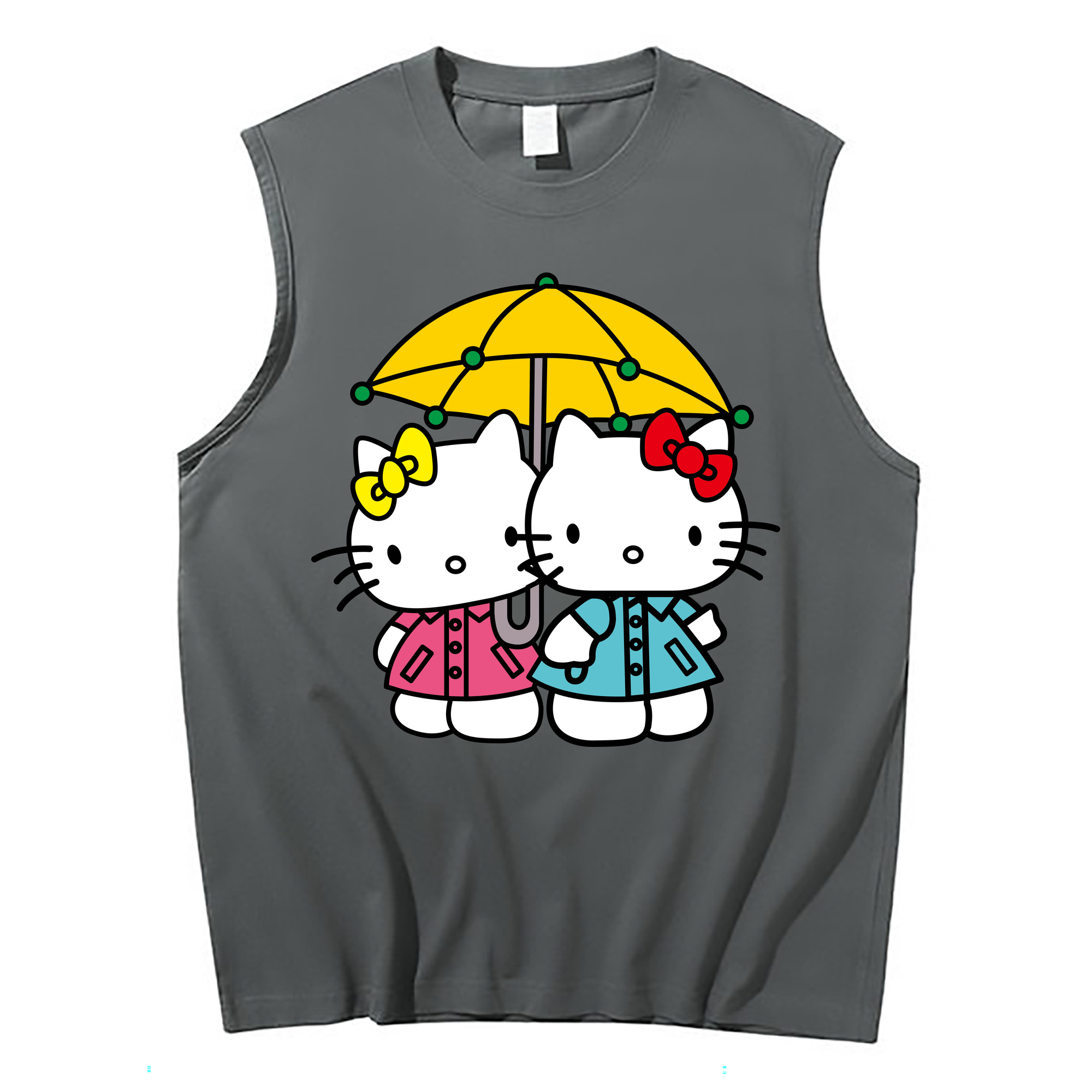 （画像用） Hello Kitty ハローキティ コットン100％タンクトップ（フロントプリント）